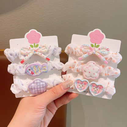 Children's Cute Floral Hair Ties - Sweet Princess Ponytail Holders