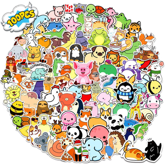 Cute Animal Reward Stickers Printed Adhesive For School