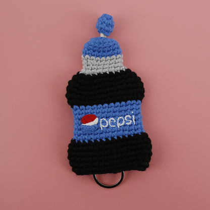 Handcrafted Cartoon Key Pouch Cute Duck Butt Knitted Key Holder