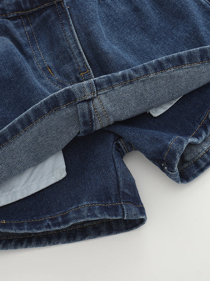 Girls' Cute Denim Shorts Casual Sporty Summer Wear