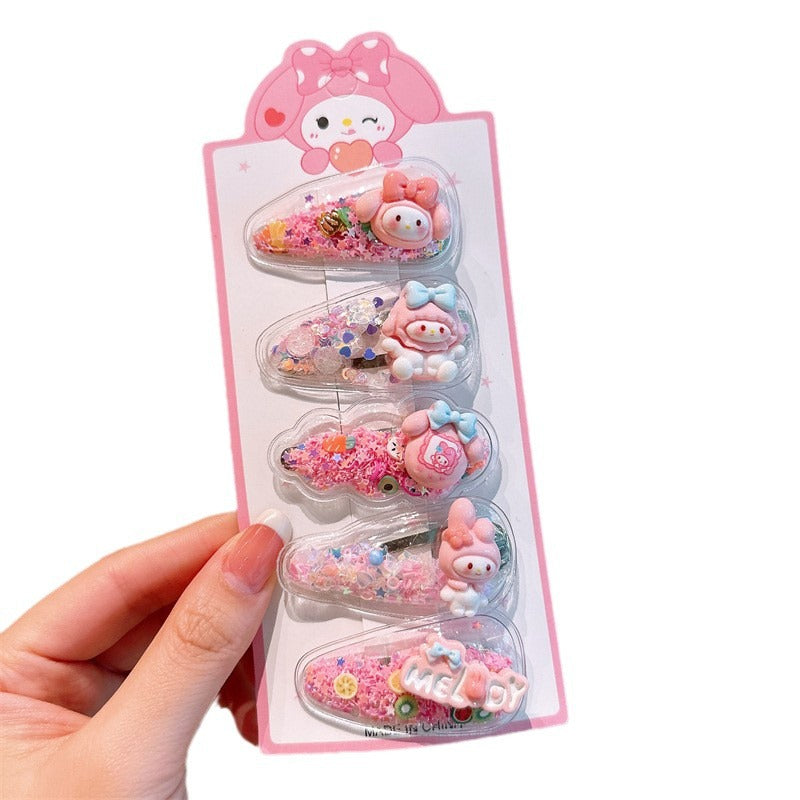 Cute Cartoon Sandbag Hair Clips for Kids
