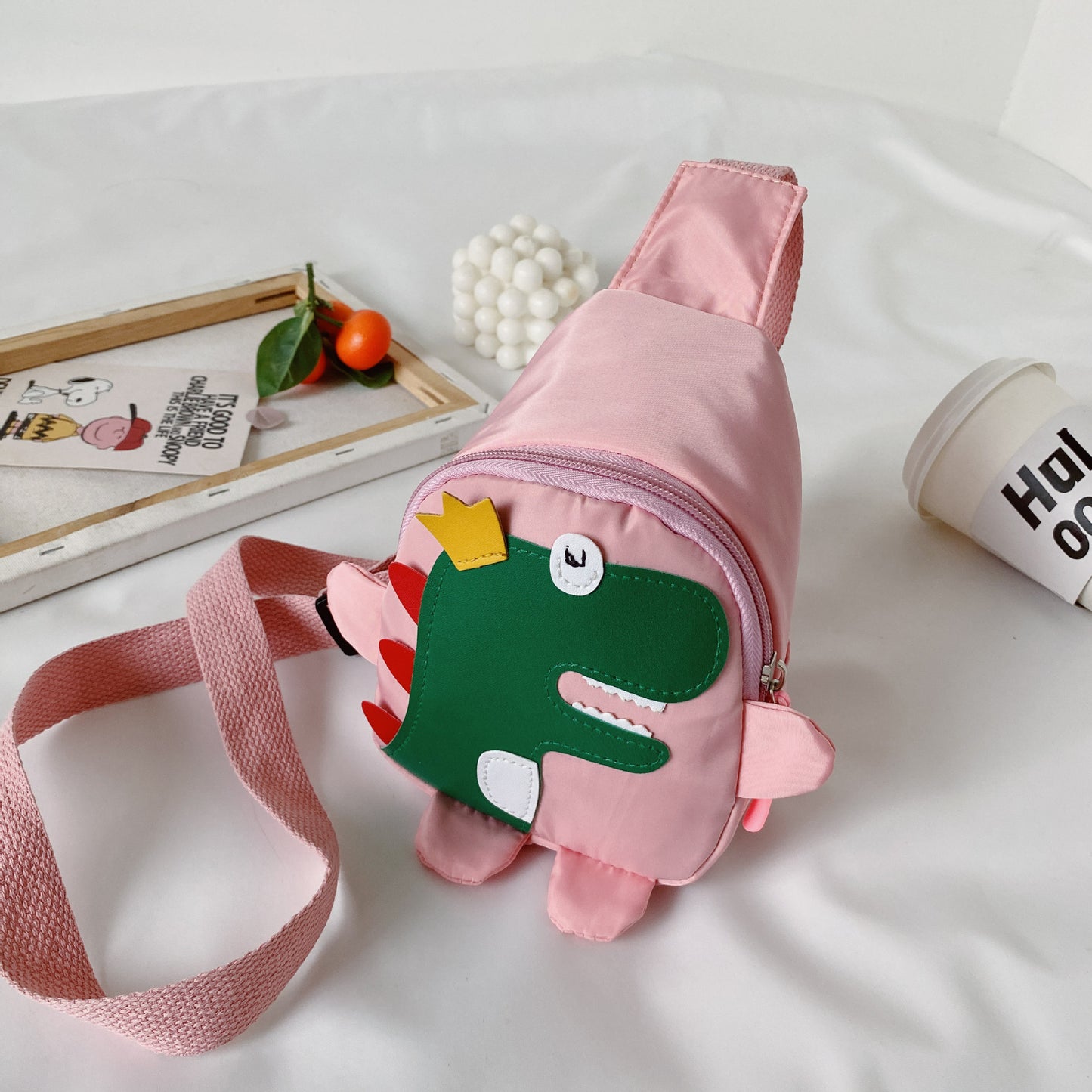 Cute Dinosaur Backpack Casual Crossbody Bag for Kids