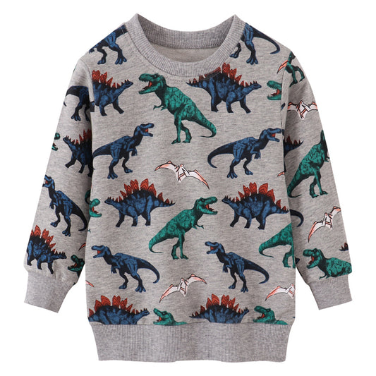 Kids Cartoon Sweatshirt Soft Cotton Pullover
