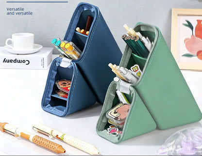 Silicone Diamond Zipper Pencil Case Desk Pouch