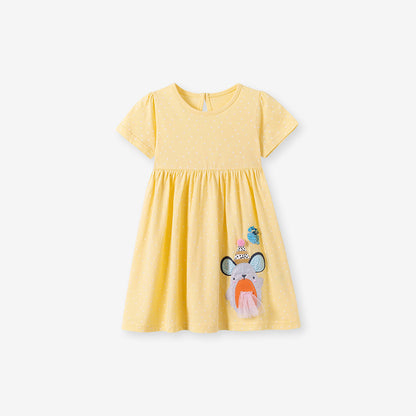 Princess Dress Cute Cotton Summer Dress for Girls