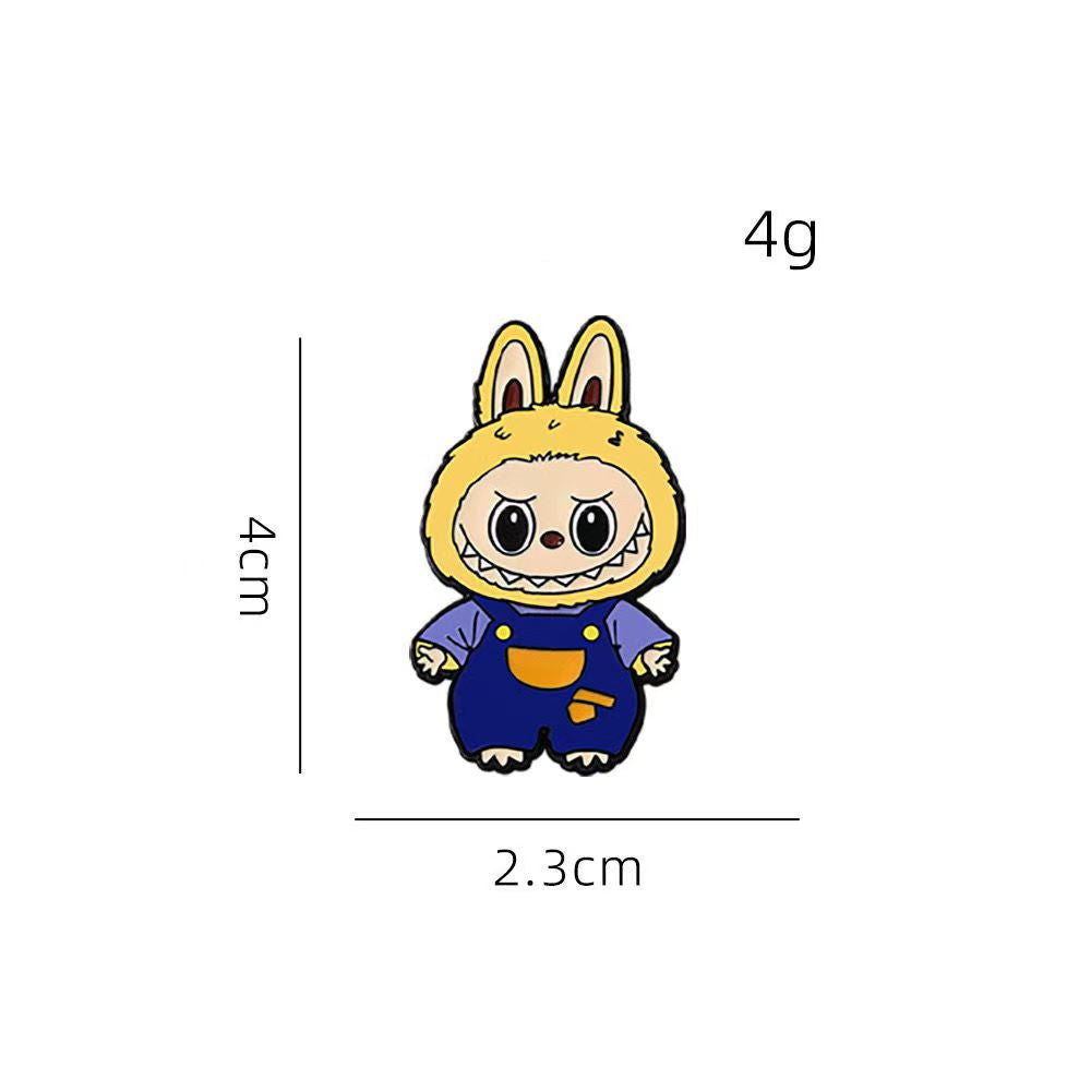 Cute Cartoon Forest Elf Brooch Metal Badge for Clothing and Bags