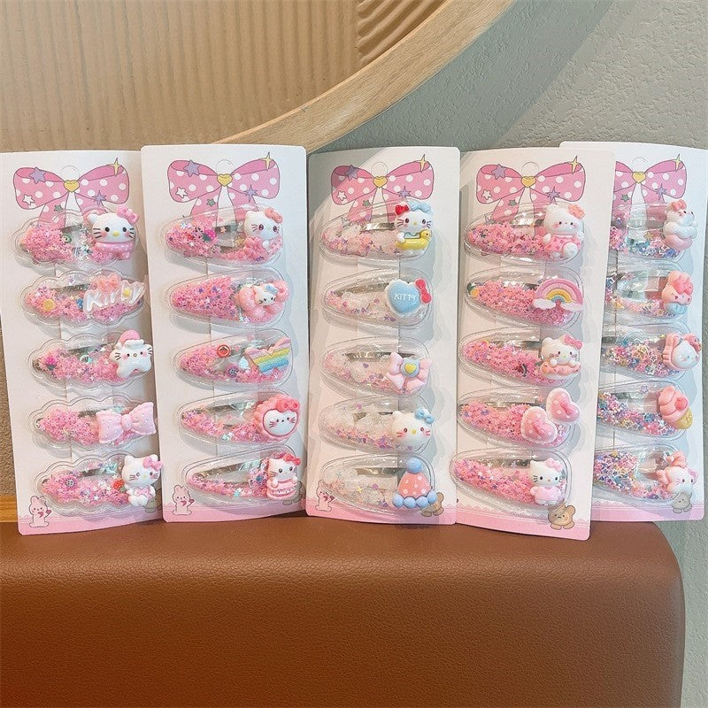 Cute Cartoon Sandbag Hair Clips for Kids