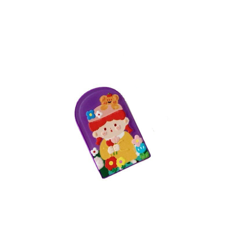 Kids' Cartoon Bear Hair Clips Acrylic Duckbill Clips for Girls