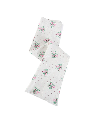 Kids Floral Wide-Leg Cotton Pants for Girls