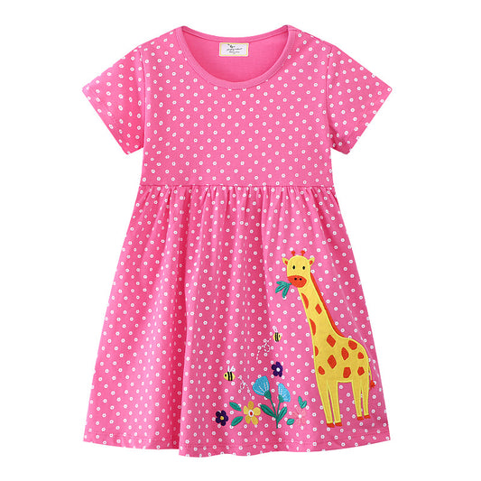 Girls' Princess Dress Soft Cotton Summer Dress