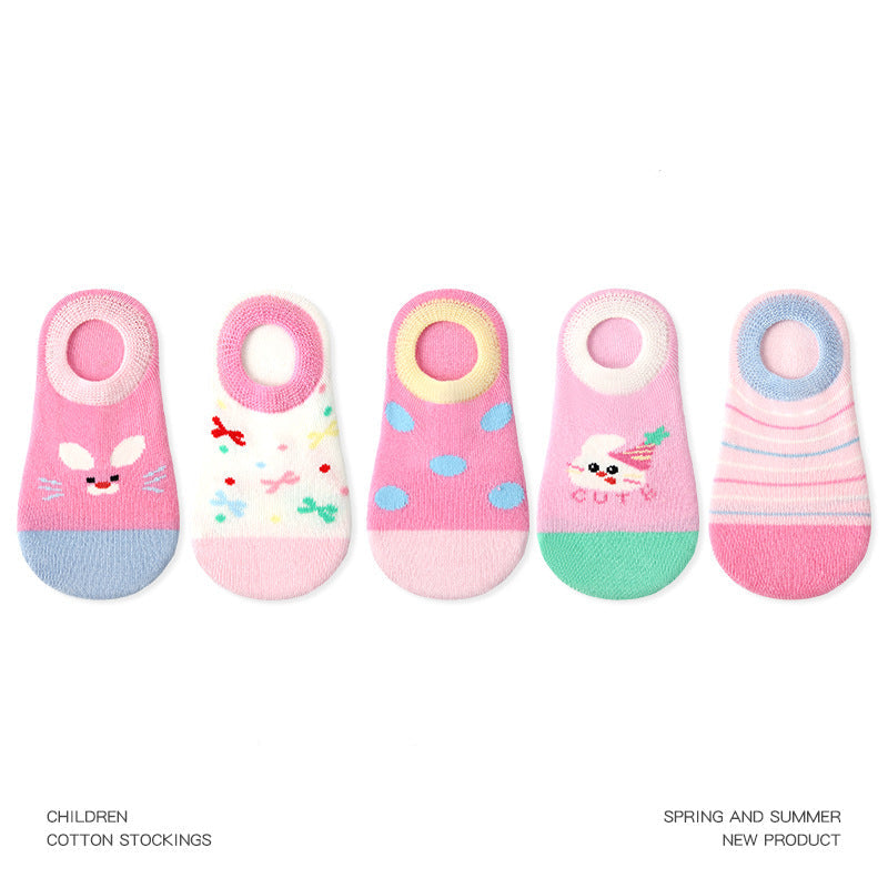 Kids No Show Animal Town Cotton Socks Breathable Casual