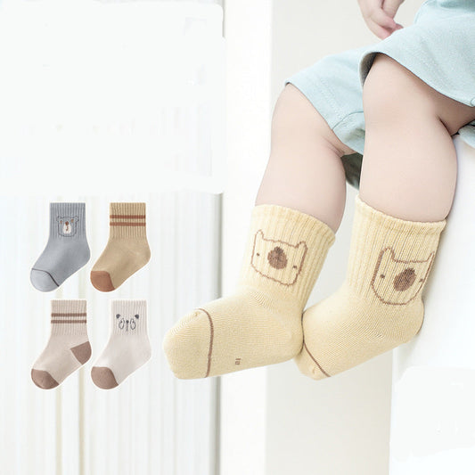 Cartoon Cotton Baby Socks Cute Mid-Calf Socks