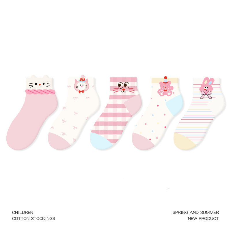 Kids No Show Animal Town Cotton Socks Breathable Casual