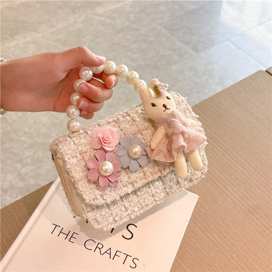Kids' Pearl Handbag Cute Rabbit Design Fashion Accessories