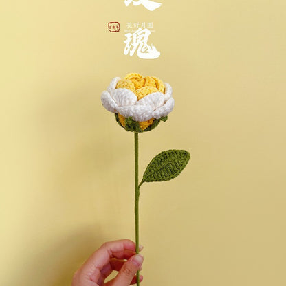 Single Stem Dried Flower Rose Tulip Bouquet Decor
