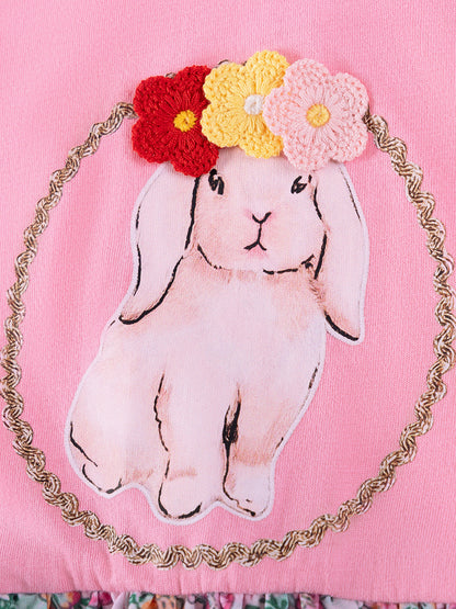 Summer Cartoon Floral Dress for Girls