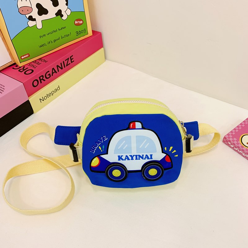 Cute Cartoon Kids' Chest Bag with Car Design for Everyday Use
