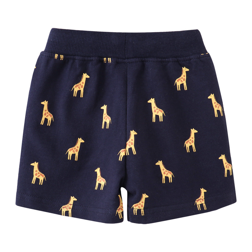 Summer Cotton Striped Shorts for Kids Casual Pants