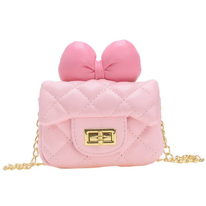 Kids Mini Shoulder Bag Bow Chain Crossbody Bag