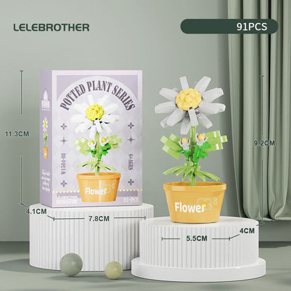 Compatible Lego Flower Succulent Plant Building Blocks Toy