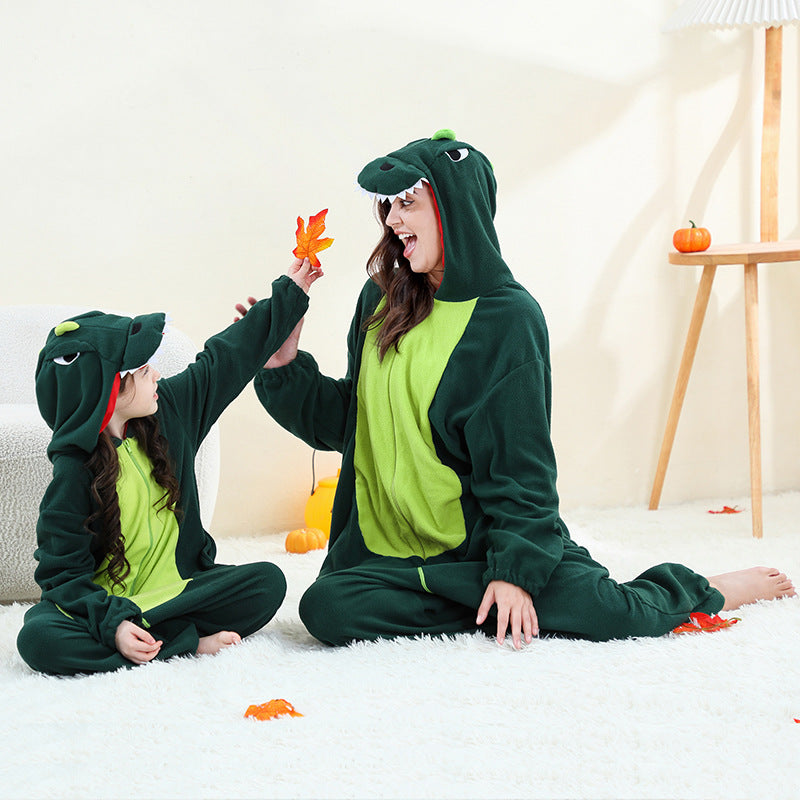Kids & Adults Fleece Onesie Pajamas with Easter Patterns