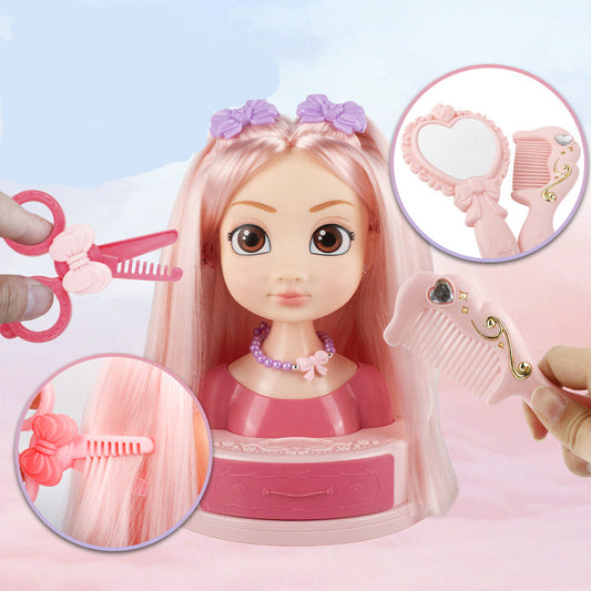 Realistic Makeup Doll Head Toy for Kids