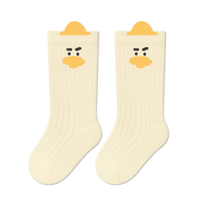 Cartoon Baby Socks Breathable Cotton Mid-Calf Socks