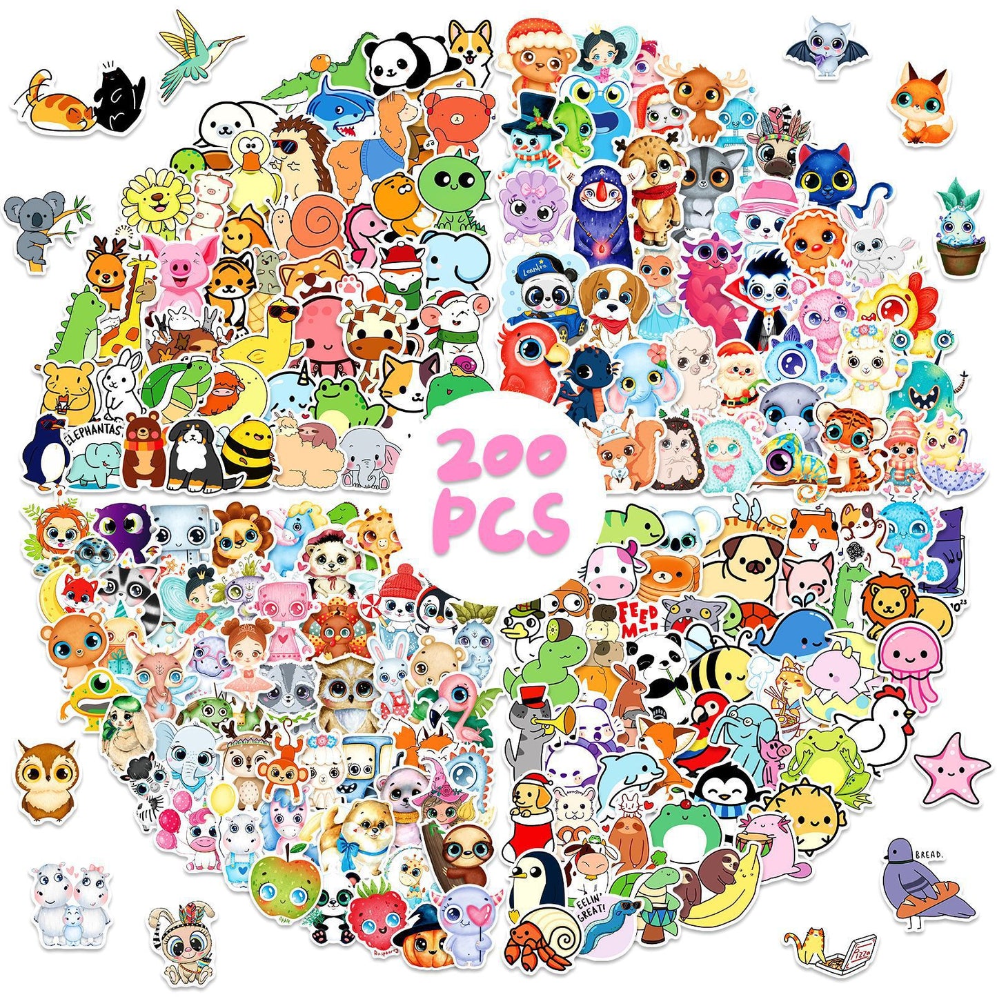 Sticker Pack Doodle Landscapes Printed Vinyl Outdoor