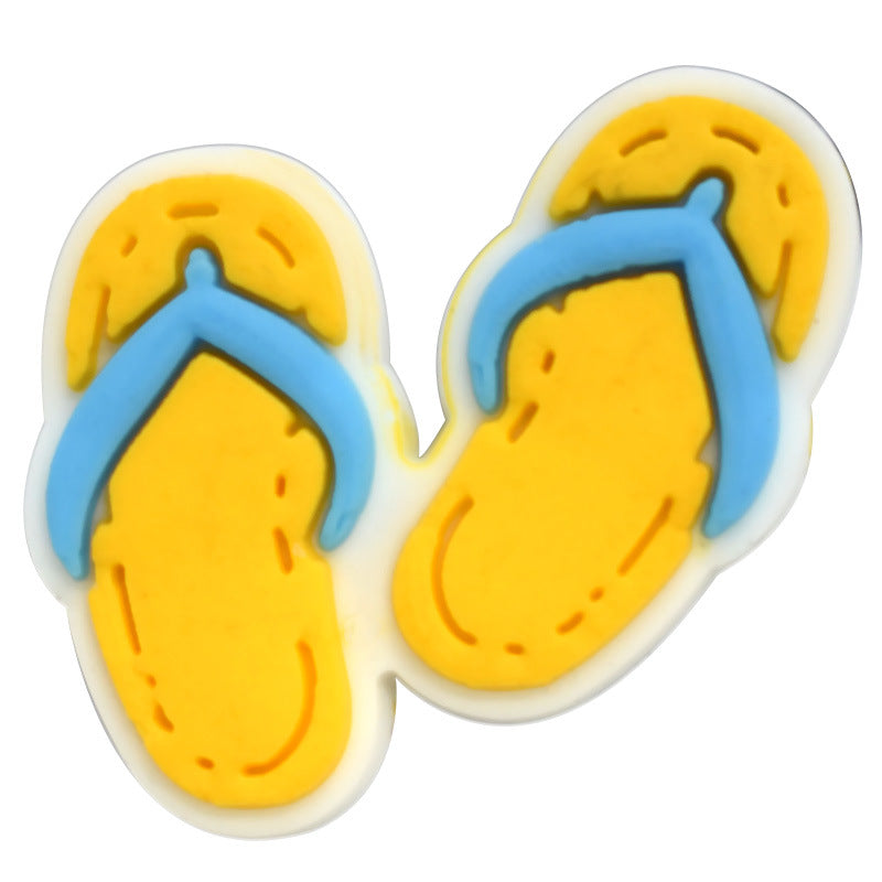 Removable Clog Shoe Charms Flower Snap On Casual