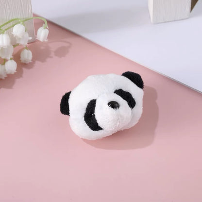 Cute Panda Plush Brooch Cartoon Animal Pin for Girls