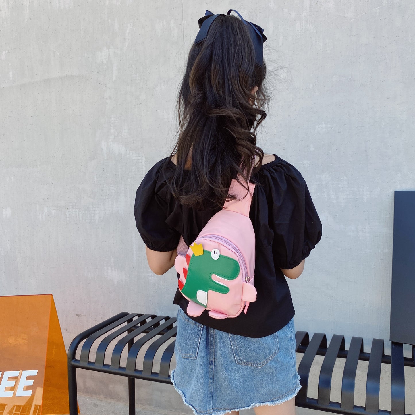 Cute Dinosaur Backpack Casual Crossbody Bag for Kids