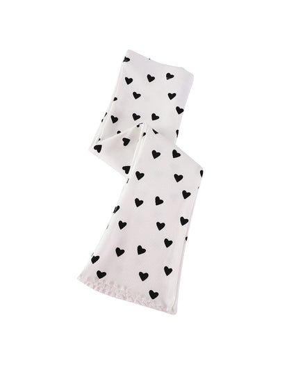 Stylish Kids Wide Leg Trousers With Heart Pattern