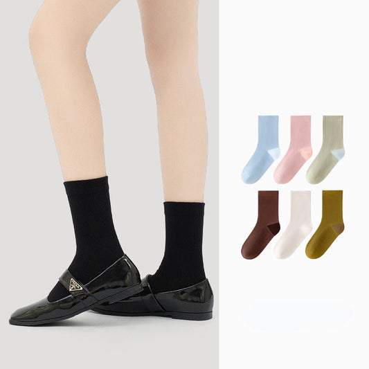 Creative Mid-Calf Cotton Socks for Women