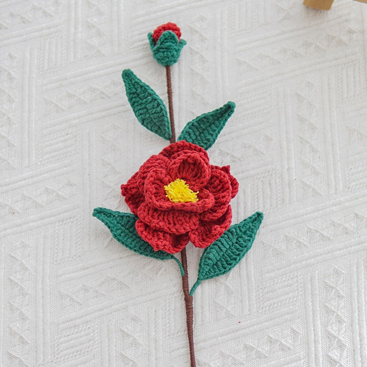 Single Stem Dried Flower Rose Tulip Bouquet Decor