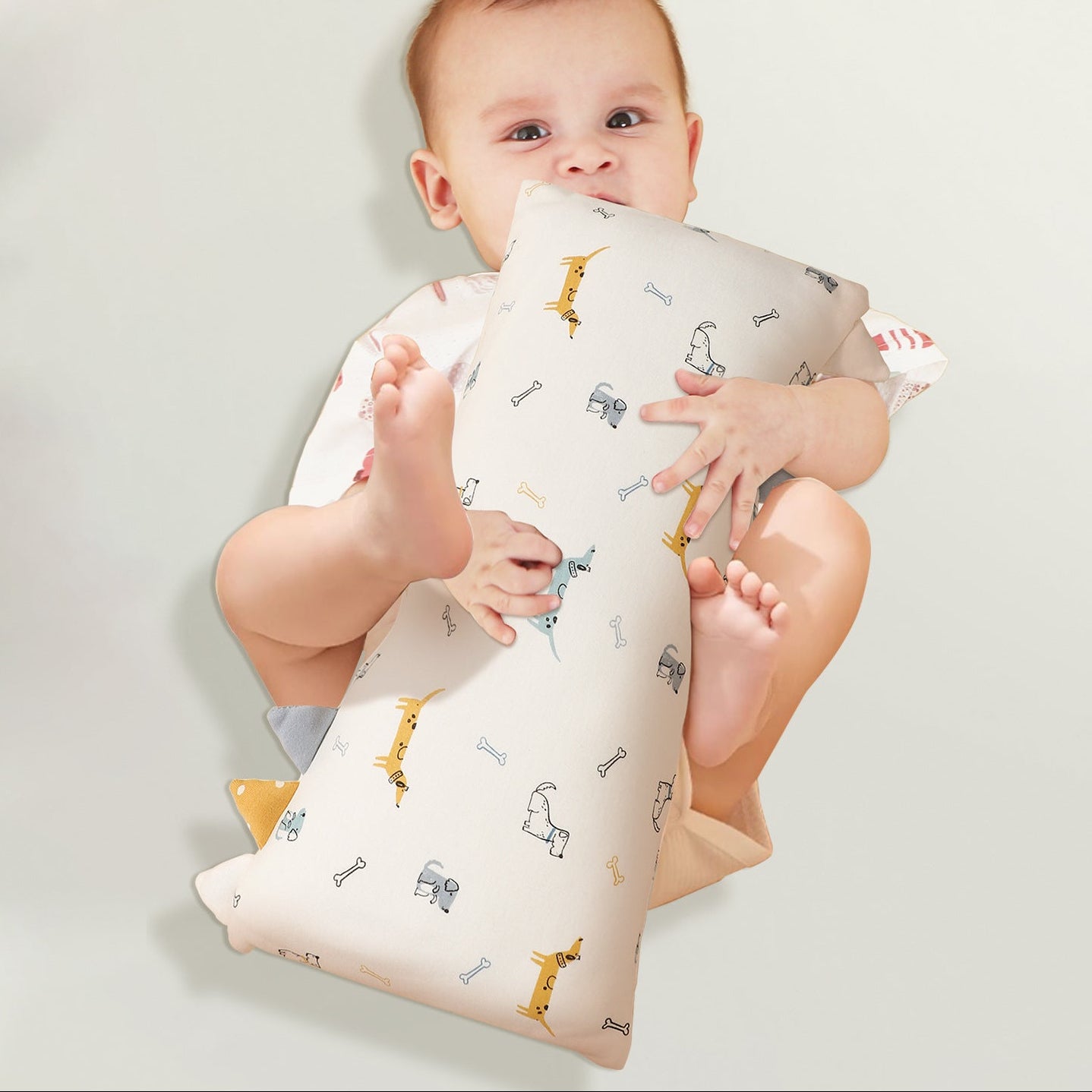 Pure Cotton Baby Comfort Pillow with Cute Design