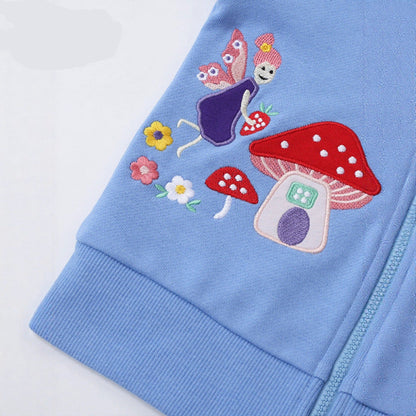 Creative Cartoon Kids Hoodie Zipper Sweatshirt