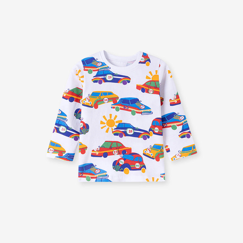 Trendy Cartoon Long Sleeve Kids T-Shirt