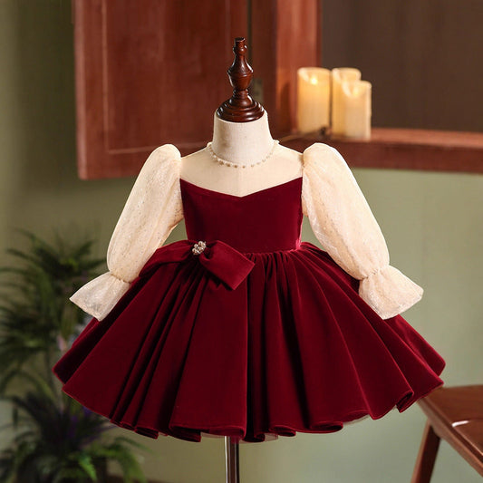 Princess Style Spring Dress for Little Girls