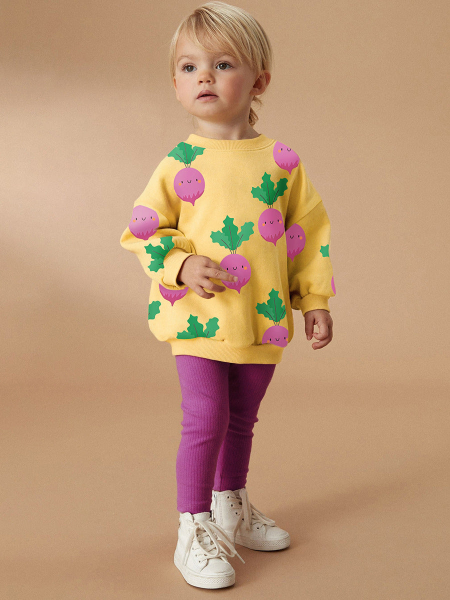 Autumn Toddler Girls Cute Long Sleeve Hoodie Set
