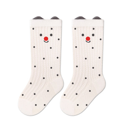 Cartoon Baby Socks Breathable Cotton Mid-Calf Socks