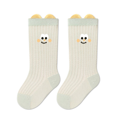 Cartoon Baby Socks Breathable Cotton Mid-Calf Socks