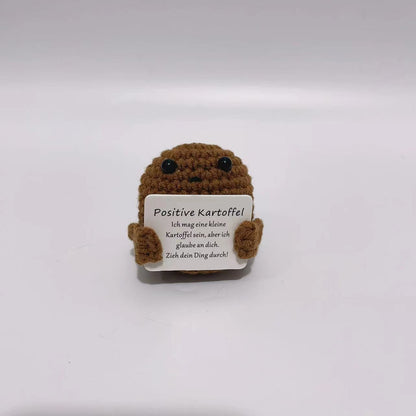 Handmade Positive Energy Potato Plush Toy with Quirky Expressions