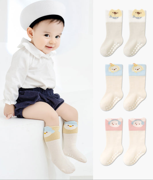 Baby Non-Slip Floor Socks Cartoon Pattern Cotton Socks for Kids