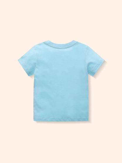 Kids Summer Short Sleeve T-Shirt Animal Print Casual Top