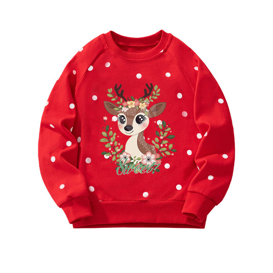 Children's Hoodie Casual Animal Print Cotton Sweatshirt
