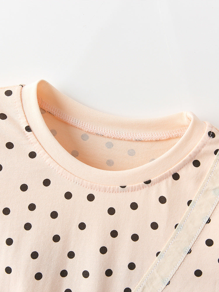 Girls' Long Sleeve T-Shirt Cute Cartoon Design Moisture-Wicking Casual Wear