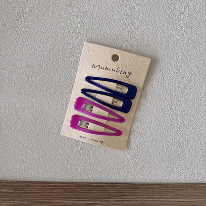 Colorful Resin Drop Children's Hair Clips