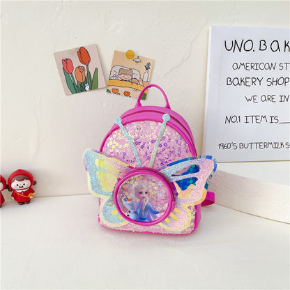 Trendy Princess Sequin Backpack for Kids