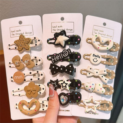 Cute Cartoon Dopamine Hair Clips for Girls - Princess Series Hair Accessories