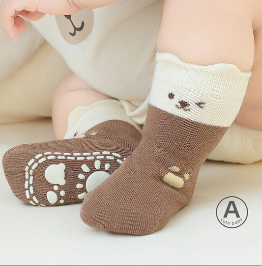 Cartoon Animal Floor Socks Cute Non-Slip Infant Socks